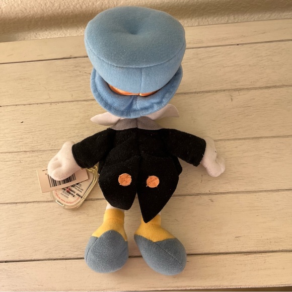 Vintage Disney Classics Jiminy Cricket Star Bean Plush Stuffed Animal Toy - Picture 5 of 6